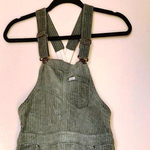 Absolutely DARLING Lee Jeans European Collection  Army Green Corduroy Overalls M